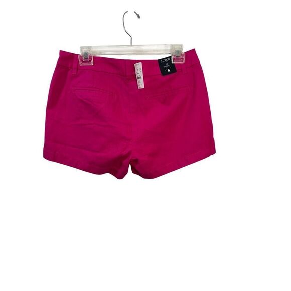 J Crew women’s hot pink 3-1/2” short pocket size 6 NWT #36-1833 - Picture 5 of 5
